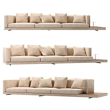 Modular Dock Basso Sofa 3D model image 1 