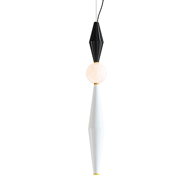 Sleek Gamma F Pendant Light 3D model image 1 