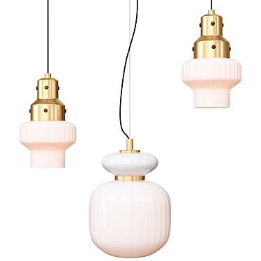 Anzazo Eddy: Elegant Hanging Pendant Light 3D model image 1 