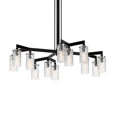 Elegant Charleroi Chandelier 122cm 3D model image 1 