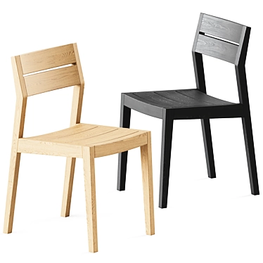 Teak EX 1 Outdoor Chair: Stylish and Durable 3D model image 1 