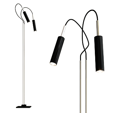 Elegant Lucenera 208 Floor Lamp 3D model image 1 