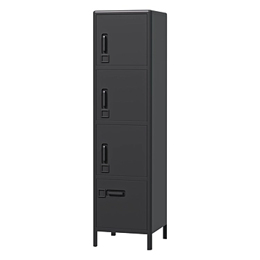 IDÅSEN Tall Storage Cabinet: Stylish, Functional & Spacious 3D model image 1 