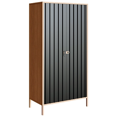 Bianca 2-Door Wardrobe: Stylish and Spacious 3D model image 1 