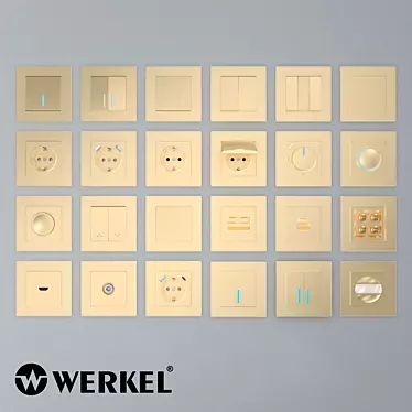 ОМ Sockets and switches Werkel (champagne)