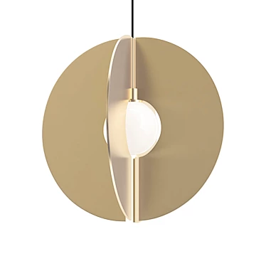 Sleek Orb Pendant Light 3D model image 1 