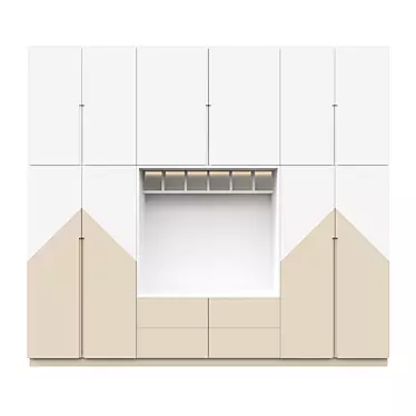 Efficient Vertical Storage Solution 3D model image 1 