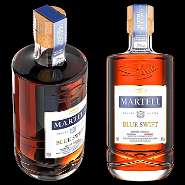 Premium Martell Bottle: Ready for Stunning Visualizations 3D model image 1 