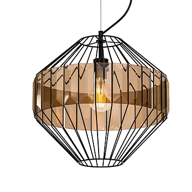 Minimalist Glass Pendant Light 3D model image 1 