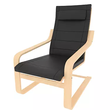 Luxury Leather Armchair 3D model image 1 