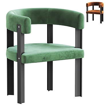 Elegant Baxter T Chair 3D model image 1 