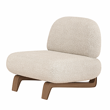 Elegant Vao Armchair by Paolo 3D model image 1 