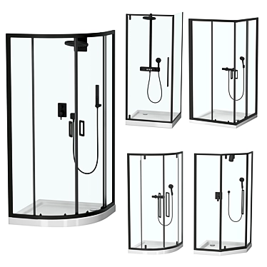 RGW Shower Enclosures: Stylish and Versatile 3D model image 1 