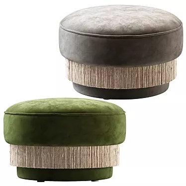 Elegant Ottoman Delight 3D model image 1 