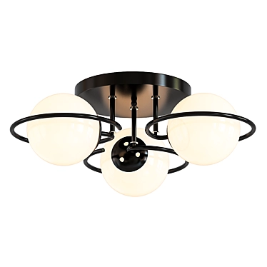 Modern Italian Galio Ceiling Chandelier 3D model image 1 