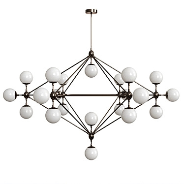 Sleek and Modern Modo Chandelier 3D model image 1 