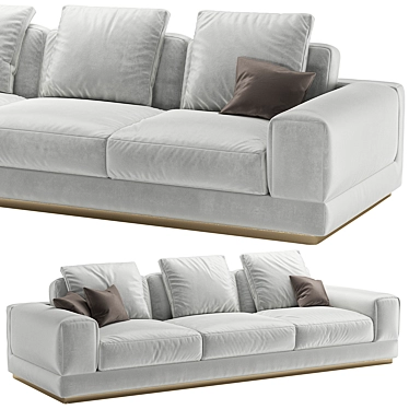 Title: Flexform Big Bob Sofa 3D model image 1 