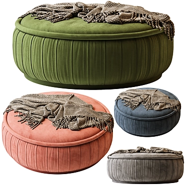 Malibu Ottoman - Modern Elegance for Your Home 3D model image 1 