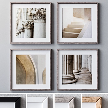 Modern Set of Wall Art 3D model image 1 