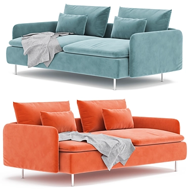 Soderhamn Sofa: Modern Comfort and Style 3D model image 1 