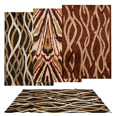 Versatile Set of 6 Rugs for Stunning Renderings 3D model image 1 