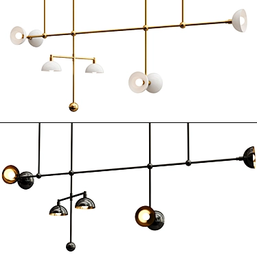 Artistic Mobile Lighting Fixture 3D model image 1 