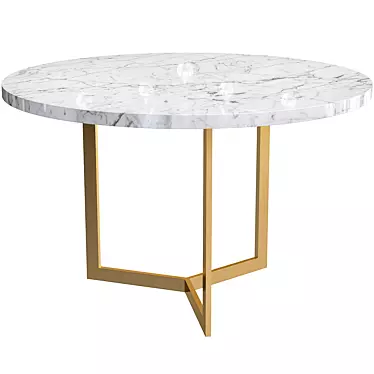 Sleek Stark Dining Table 3D model image 1 