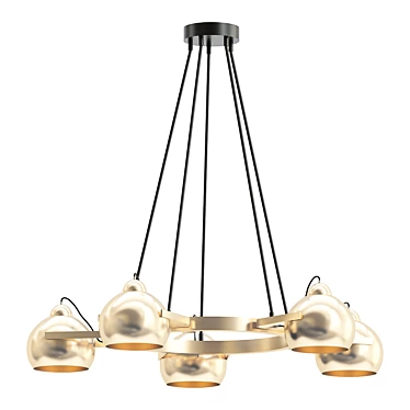 Modern Formula Pendant Chandelier 3D model image 1 