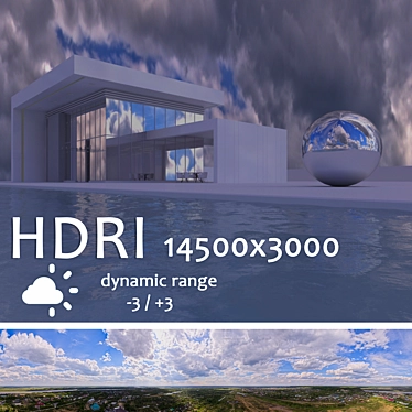 Aerial HDRI Sky Map 3D model image 1 
