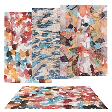 Versatile Rug Set: 6 Decorative Options 3D model image 1 