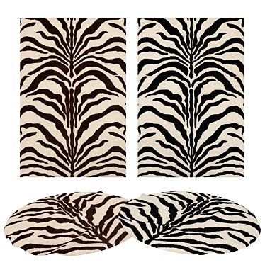 Versatile 3D Rug Set - 8 Variations 3D model image 1 