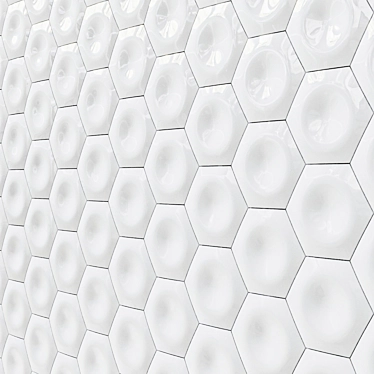 Geometric 3D Tiles: Modern Décor 3D model image 1 