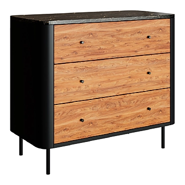 Am.Pm Cisare Chest of Drawers | 90cm Width | 79.5cm Height | 45cm Depth 3D model image 1 