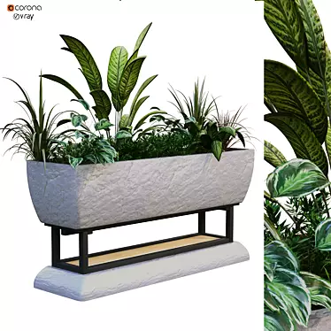 Lush Greenery Box Set 3D model image 1 