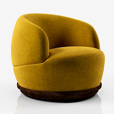 Orbit Armchair: Sleek and Stylish Seating 3D model image 1 