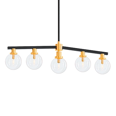 Zita 5-Light Modern Pendant 3D model image 1 