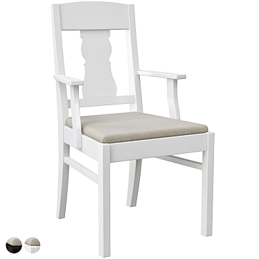 Ingatorp Chair: Classic Elegance in Beige 3D model image 1 