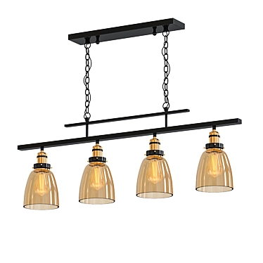 Trendy Casarez 4-Light Pendant 3D model image 1 