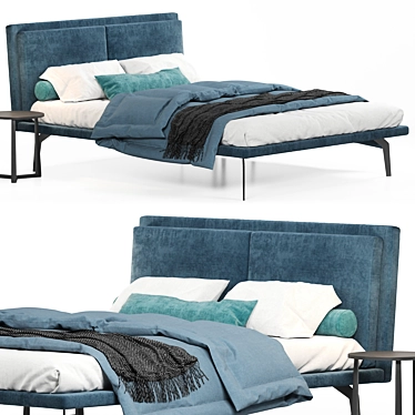 Elevate Restful Sleep with James Bed 3D model image 1 