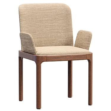 Elegant Pianca Inari Chair Pair 3D model image 1 