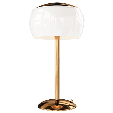 Stylish Brass & Steel Jessica Table Lamp 3D model image 1 