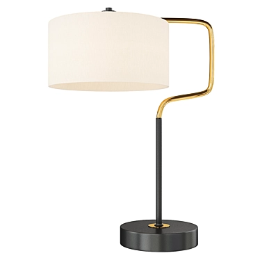 Vintage Brass Jacob Table Lamp 3D model image 1 