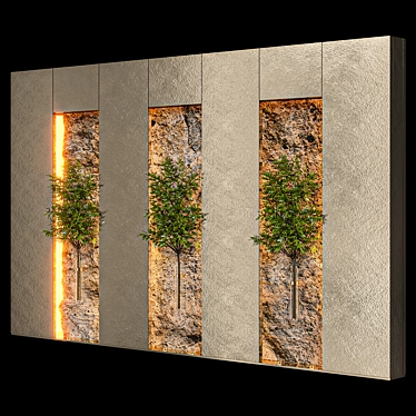 Elegant Foliage Decor Accent 3D model image 1 