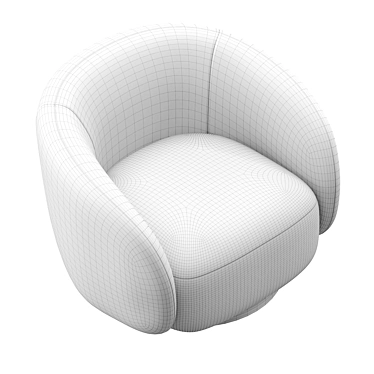 EICHHOLTZ Swivel Armchair BRICE Boucle Cream