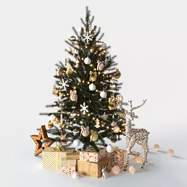 Title: Magical Christmas Tree Decoration 3D model image 1 