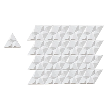 LUX 3D Decorative Tiles: Unique Wall Décor 3D model image 1 