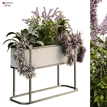 Botanical Bliss: 192-Piece Plant Box Set 3D model image 1 