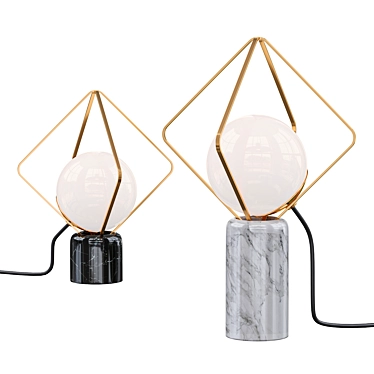 Elegant Adamas Tab Lamp 3D model image 1 