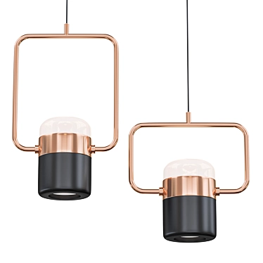 Glowing Elegance Pendant Light 3D model image 1 