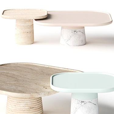 Mambo Poppy Coffee Tables: Modern Design, Limitless Possibilities 3D model image 1 